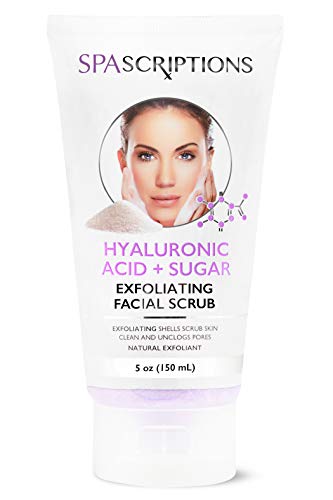 Esfoliação de face Scrub Hyaluronic Acid & Sugar Face Wash - 5 oz