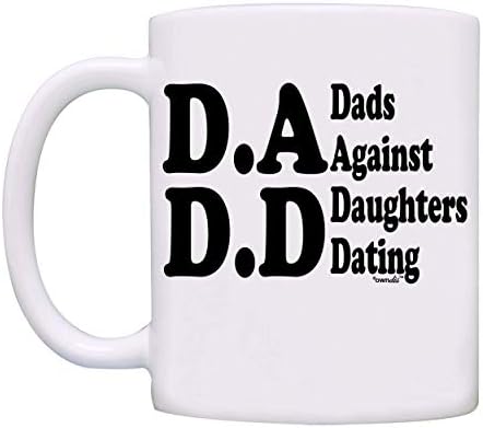 Caneca D.A.D.D Dads contra filhas namorando Coffee Canecte-Mug-0011-Black