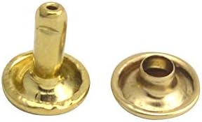 Wuuycoky leve tampa dourada de tampa dupla fascinam tubulares de metal tampa 12 mm e pacote