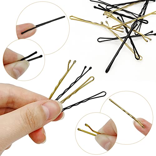 400 PCs Kit de pinos de cabelos de 2 polegadas, seguros, segura alfinetes de cabelo fino para mulheres,