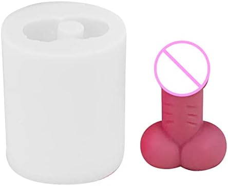Alvivi Silicone Candle Mold em Penis/Padrão Vulva Moldes de vela 3D Mold de vela genital para DIY Decoração
