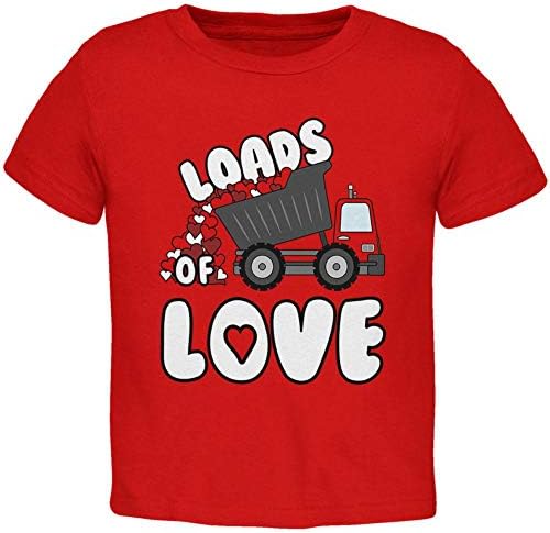 Caminhão do caminhão do dia dos namorados, cargas de camisa de amor para crianças pequenas