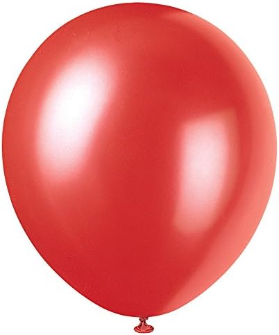 Balões de festa de látex exclusivos, 12 , vermelho fosco