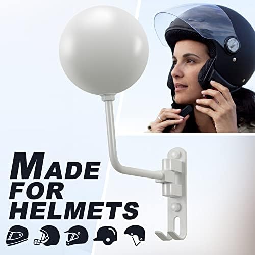Skiken Capacete Rack Montado na parede, suporte para capacete de futebol, rack de capacete de motocicleta de