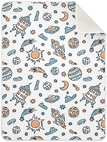 Xigua Doodle Rockets Baby Cobertors para meninos meninas, 30 x 40 polegadas super macio de criança recém -nascida,