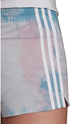 shorts de tie de pacote de pacote de verão feminino da adidas, rosa claro/azul nebuloso