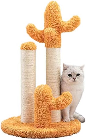 LXFA CACTUS Posto de arranhões para gatinhos e gatos adultos, torre de escalada de gatos de 28 polegadas com sisal/brinquedo