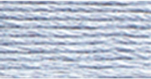DMC 117-3747 Mouline encalhou o algodão seis fios de bordado de fios, violeta azul claro, 8,7 jardas