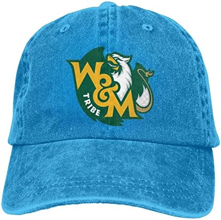 College of William e Mary Classic Cowboy Hat Capt Ajuste Baseball Cap Hat Casual Sports