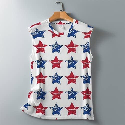 American Flag Shirt Women tank Top Stars Stripes Graphic Patriótico Tops 4 de julho de julho T-shirt com t-shirt
