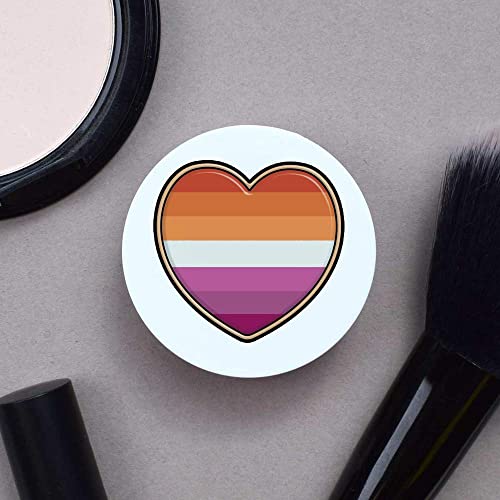 Bálsamo labial 'lésbica da bandeira do orgulho' com espelho