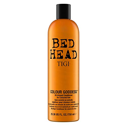 Cabeça de cama de deusa colorida de tigi shampoo e condicionador para cabelos coloridos 25,35 fl oz 2 contagem,