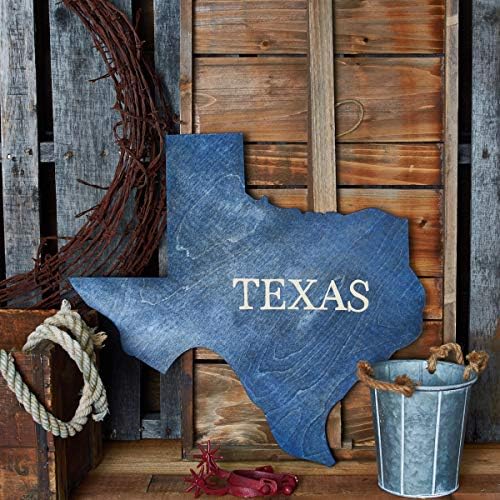 Definidos recortes de madeira do estado inacabados, Texas