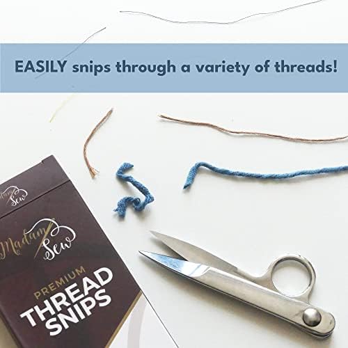 Senhora Sew Snips Thread para costura-Ferramenta de corte de rosca de ação de primavera com lâminas de
