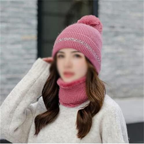 Merlin's Market Hat Winter Plus Velvet para manter as mulheres quentes outono, damas doces e fofas lenço de