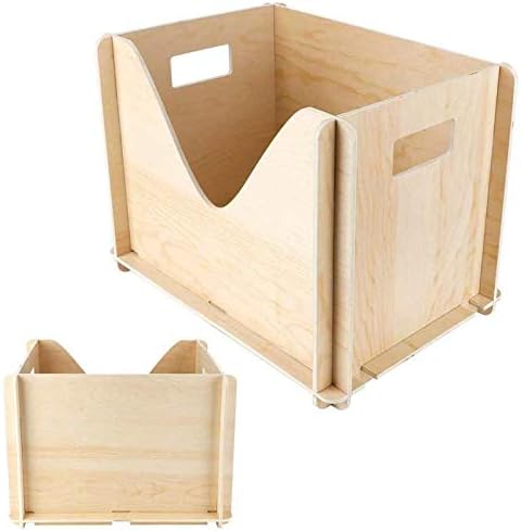Caixa de armazenamento da caixa de pão Anncus Recipiente de armazenamento de caixa de madeira inacabada