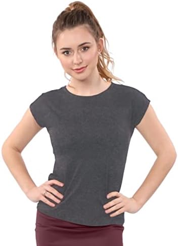 Kosher Casual Feminino Modest Cap Sleeve Crew Neck Sirtyt - camiseta em camadas