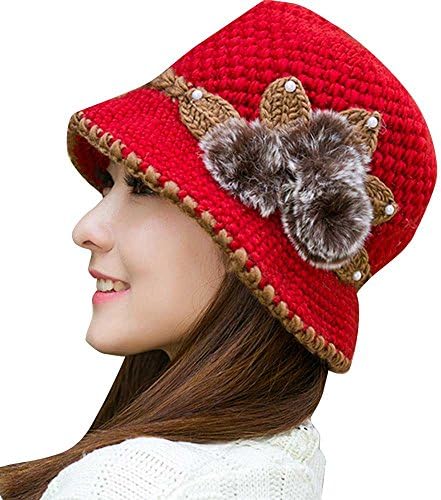 Chapéus de gorro de malha para homens homens flores crochê lady mulher chapéu de inverno malha