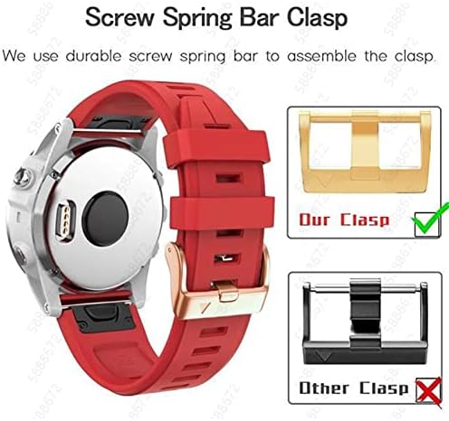 Ilazi 20mm Silicone Retwan Watch Band Strap para Garmin Fenix ​​7s 6s Pro Watch EasyFit Strap para Fenix ​​5s 5s