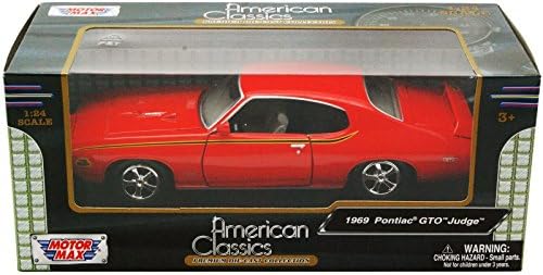 Juiz Pontiac GTO, Orange 1969 Model Car Motormax 1:24