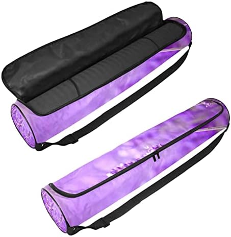 Provence Lavanda Flor Purple Yoga Mat Carrier Bolsa com Saco de Mat Bag de Mat Bag de Mat Bag