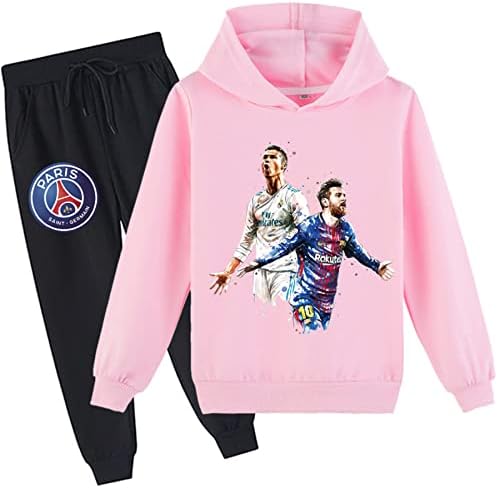 Zapion Kids Cristiano Ronaldo Hoodies Lionel Messi Sweatshirts and Sweetpantes Define o rastreamento