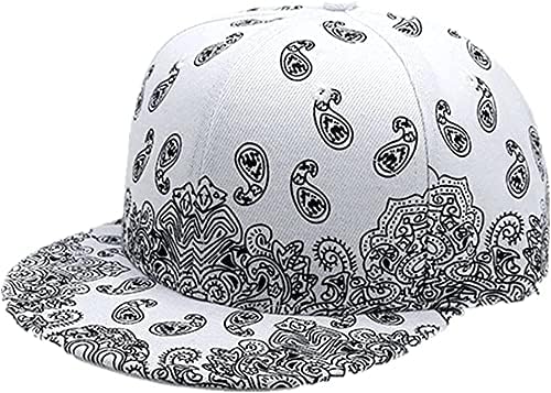 Bandana Print Hat Hat Bandana Hat For Men Men Men Caixa Flores Pico de beisebol Pico de beisebol Capinho