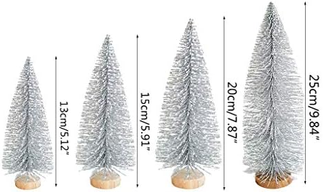Decorações de Natal de Foodstoury, pequena árvore artificial de natal em revolta Globo de neve Décé