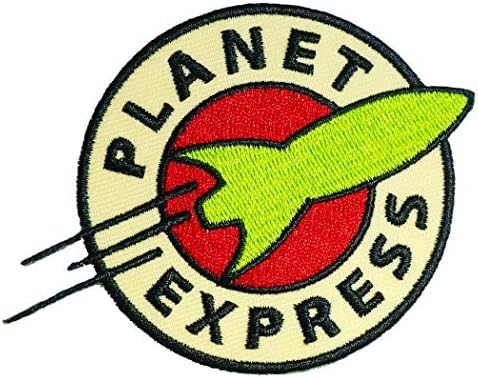 Planet Express Bordado de ferro bordado em patch bitch badge Applique Space Galaxy Rocket Astronaut Jacket Jean