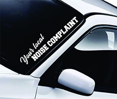 Sua reclamação de ruído de ruído decalque de parede citação adesiva de vinil artes de letras de carro windshield