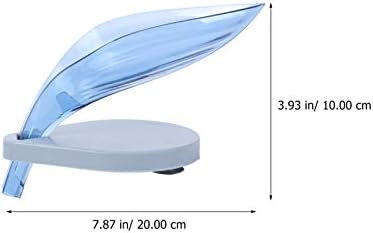 Recipientes de brilho labial de hemotão 2pcs forma de folha sabo Soap Soap caixa de sabão recipiente de barra