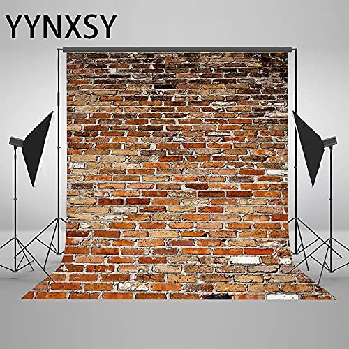 Yynxsy 8x10ft Brick Wall Background Color Primário Brick Background Photo de tecido de tijol