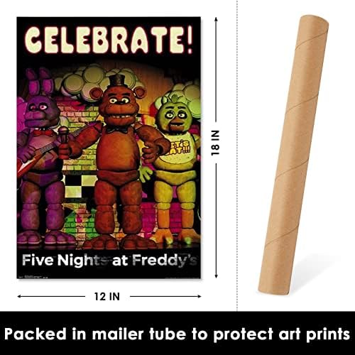 Boln Poster imprime decoração de parede cinco noites de pôsteres na lona de Freddy's Canvas Pôster Quarto