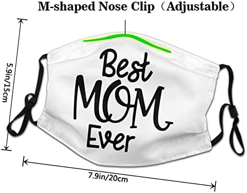 Melhor mãe do dia das mães washable_estask unissex face bandana para adultos reutilizáveis ​​bocal cobrindo