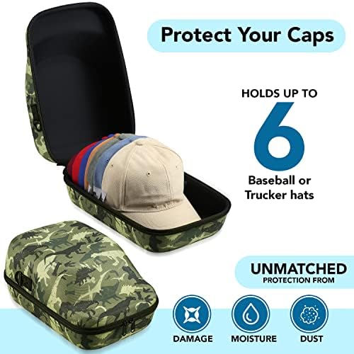 Ozueccr Hard Hat Hat Caso para Caps de beisebol - Armazenamento de tampa para tampas de beisebol com alça