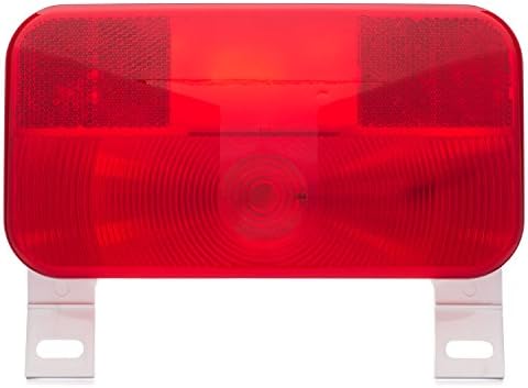 Lumitronics Red Surface Mount Light - Suporte de licença e luz de licença - Stop/Turn/Tail para RV,