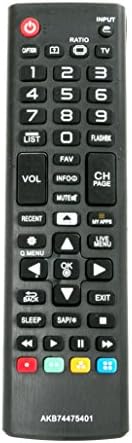 Vinabty AKB74475401 Substituiu Smart LED HDTV Controle remoto Fit for LG TV AGF76631042 40LF6300 55EF9500 55EG9100