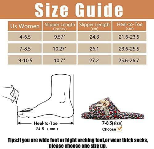 3 pares de chinelos de algodão floral para mulheres, chinelos de dedo do dedo do pé interno confortável