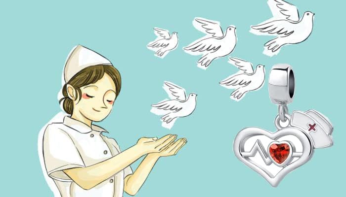 Nanmuc nova enfermeira enfermeira vermelha boné batimentos cardíacos eletrocardiograma de enfermagem CARM