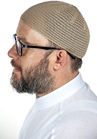 Chapéus Kufi de tricô premium muçulmano turco para homens, Taqiya, Takke, Peci, Caps Islâmicos, Presentes