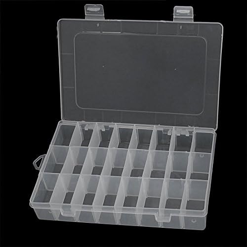 Organizadores de ferramentas destacáveis ​​de plástico aexit 24 slots Organizador da caixa de componentes