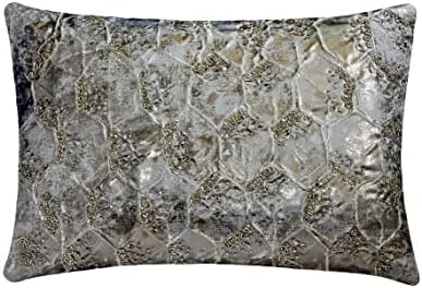 A capa de travesseiro lombar decorativo de 12 x16 caseiro de 12 x16, folha de jacquard e travesseiro oblongo com