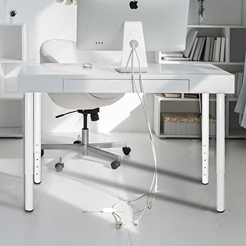 Perna de mesa de metal ajustável QLly, 24-40 polegadas, 60-100 cm, perna de mesa DIY do escritório em casa, conjunto