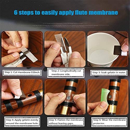 5pcs Dimo ​​Dizi Flute Membrane & Glue Conjunto