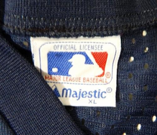 1983-90 California Angels Blank Game emitido Blue Jersey Batting Practice XL 756 - Jerseys de MLB