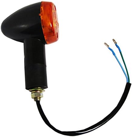 Suzuki GSX 600, GSX 750, GSX 1000 Black Motorcycle Round Amber Mini Bullet Turn Signal Indicator Lights