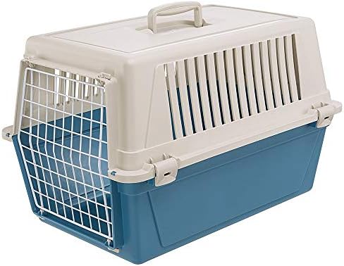 Portador rígido de Ferplast para cães e gatos de tamanho pequeno Atlas 20 El, caixa de transporte de