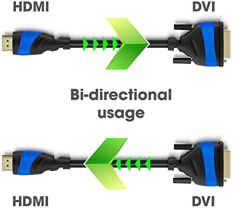 Cabo adaptador HDMI DVI com A.I.S. Proteção de interferência de sinal-15 pés por Cabledirect