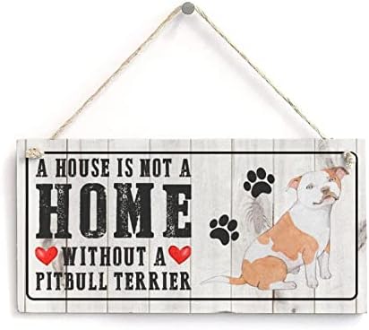Bichon Frise Wood Sign Citação Humororizada Uma casa não é uma casa sem um amante de animais amante