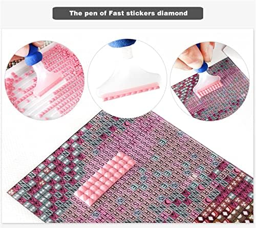 Kits de pintura de diamante amarelo rosa, 5d diamantes diy pontos arte para adultos kit de artesanato